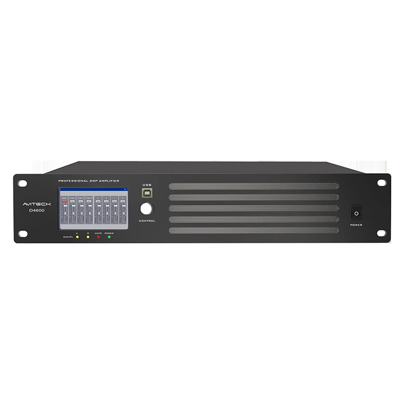 4 Ch 600W Dante DSP мережевий підсилювач живлення